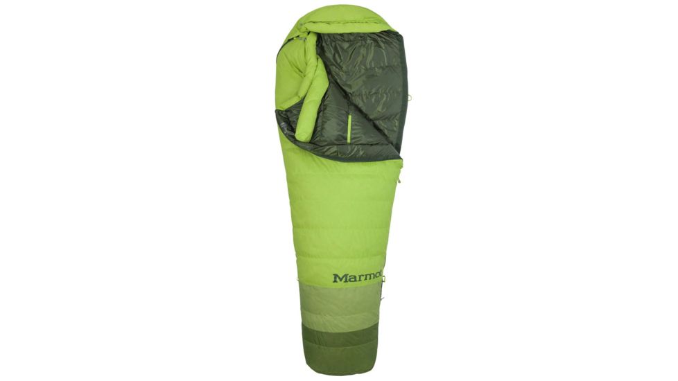 Marmot Never Winter Tl Sleeping Bag, Macaw Green/Peridot, Reg 6ft 0in, LZ 39220-4794-Reg: 6'0&quot; / LZ