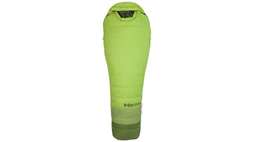 Marmot Never Winter Tl Sleeping Bag, Macaw Green/Peridot, Reg 6ft 0in, LZ 39220-4794-Reg: 6'0&quot; / LZ
