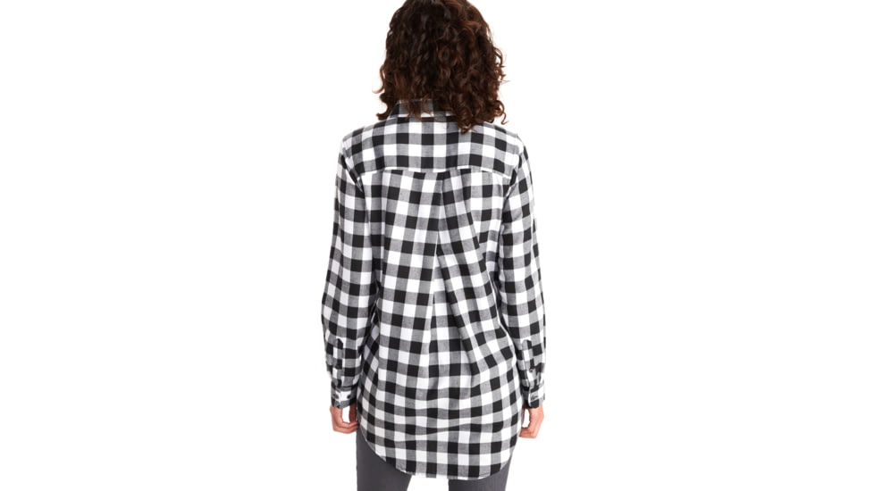 Marmot Nicolet Lightweight Flannel LS - Womens, Black, Extra Large, 31330-001-XL