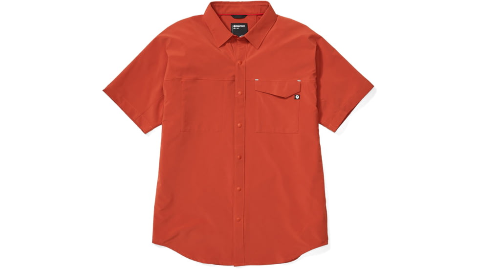 Marmot Northgate Peak Short Sleeve Shirt - Mens, Picante, Large, 41420-6740-L