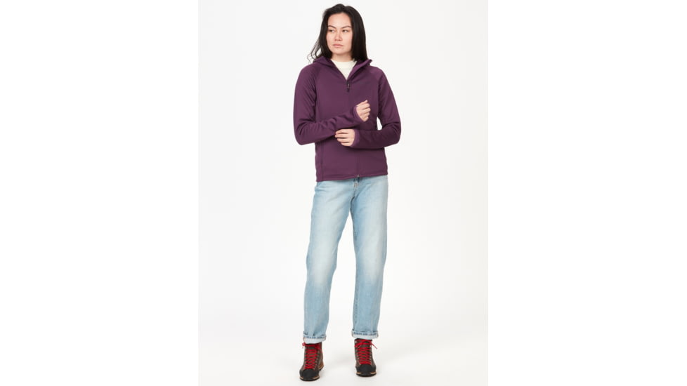 Marmot Olden Polartec Hoody - Womens, Purple Fig, Large, M13186-22260-L