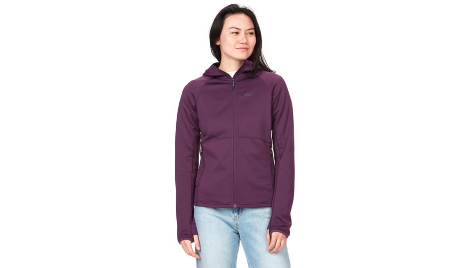 Marmot Olden Polartec Hoody - Womens, Purple Fig, Large, M13186-22260-L
