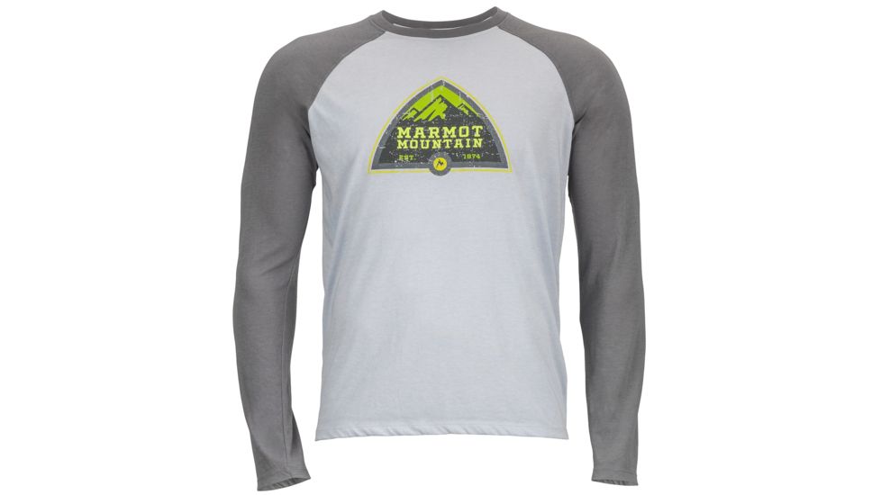 Owens Long Sleeve Shirt - Mens-Silver/Cinder-X-Large