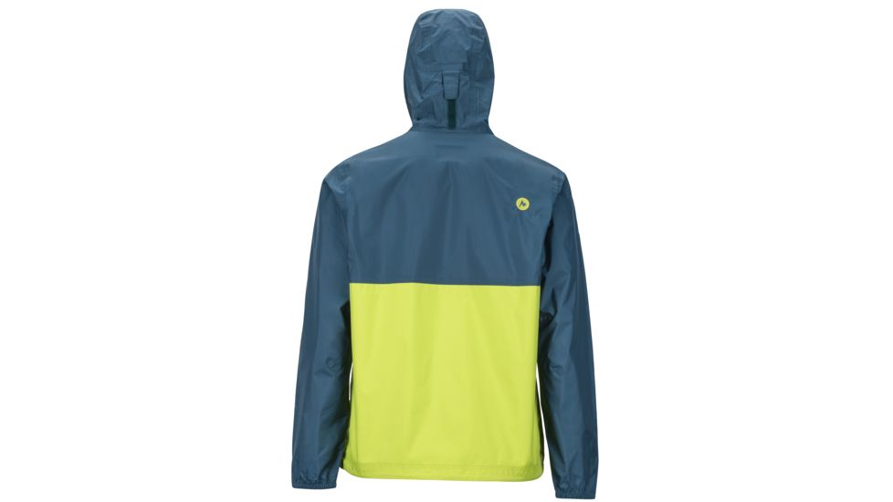 Marmot PreCip Anorak - Men's, Denim/Macaw Green, Large, 43860-3616-L