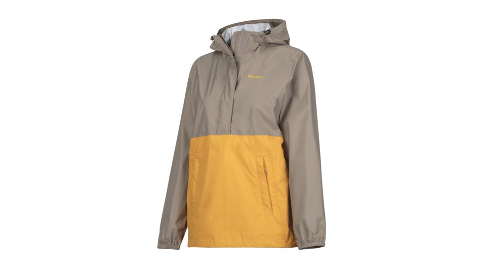 Marmot PreCip Anorak - Womens, Cappuccino/Golden Eye, Extra Small, 49580-7760-XS