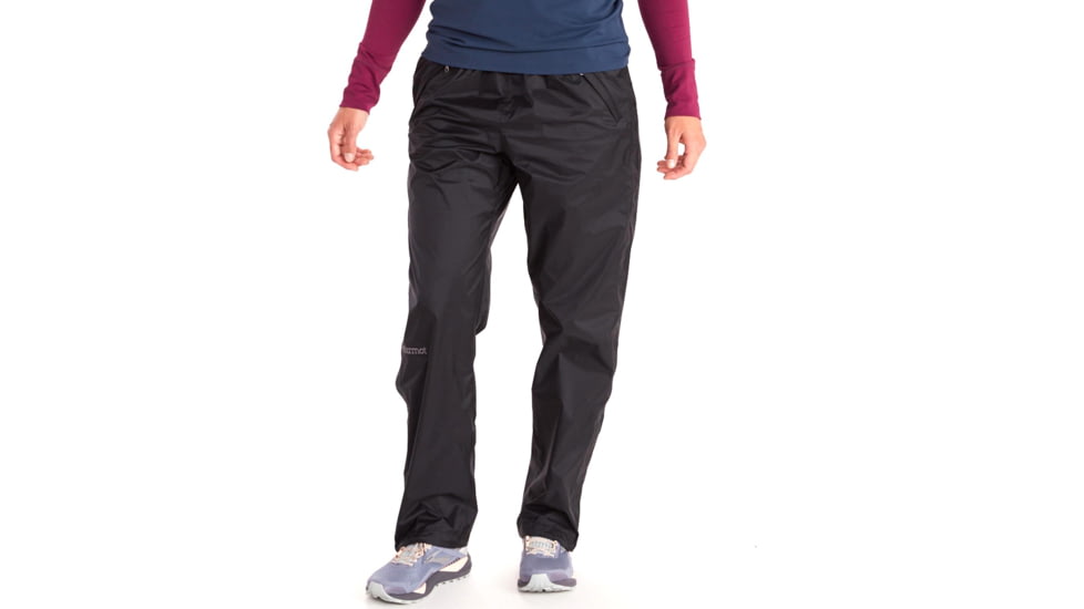 Marmot PreCip Eco Full Zip Pant Long - Womens, Black, XL, M15877-001XL