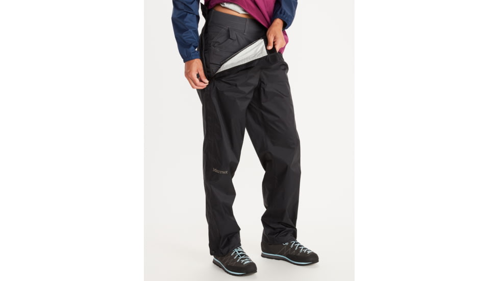 Marmot PreCip Eco Full Zip Pant - Womens, Short, Black, L, M15875-001L