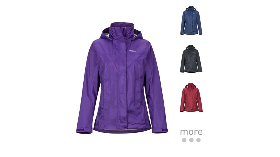Marmot PreCip Eco Jacket - Women's, Acai, Arctic Navy, Black, Claret, Deep Teal, Disco Pink