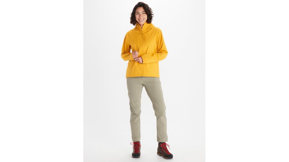 Marmot PreCip Eco Pro Jacket - Women's, Medium, Golden Sun, M12389-9057-M