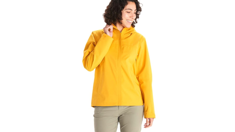 Marmot PreCip Eco Pro Jacket - Women's, Medium, Golden Sun, M12389-9057-M