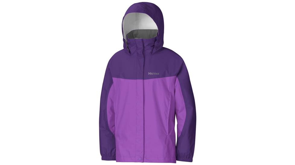 Marmot Girls Precip Jacket,Purple Shadow/Lavender Violet,Medium MAR0441-PS-LV-MD