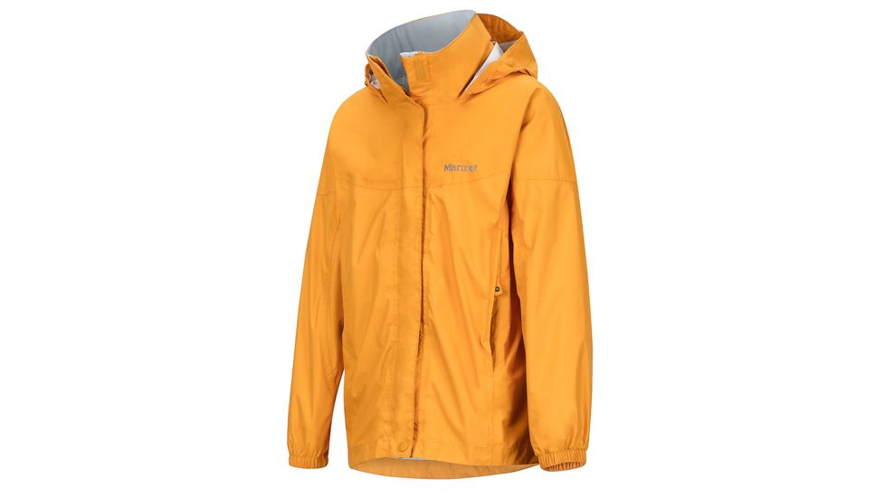 Marmot PreCip Jacket - Girls, Golden Eye, Large, 55680-9416-L