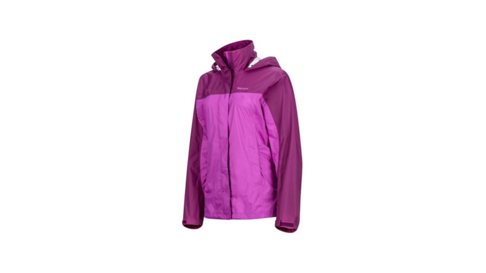Marmot Precip Jacket - Womens-Neon Berry/Deep Plum-X-Small