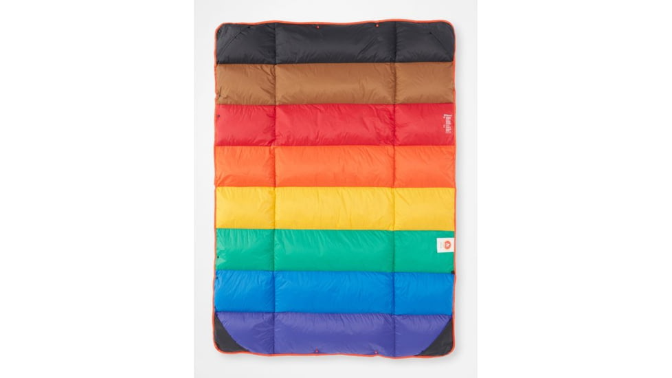 Marmot Rainbow Quilt Sleeping Bag, Rainbow, No Zipper, M12988-5160-NZ