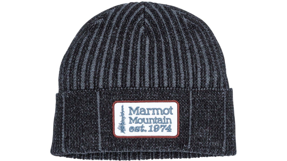 Marmot Retro Trucker Beanie - Mens, Black/Steel Onyx, One Size, 14660-1765-ONE
