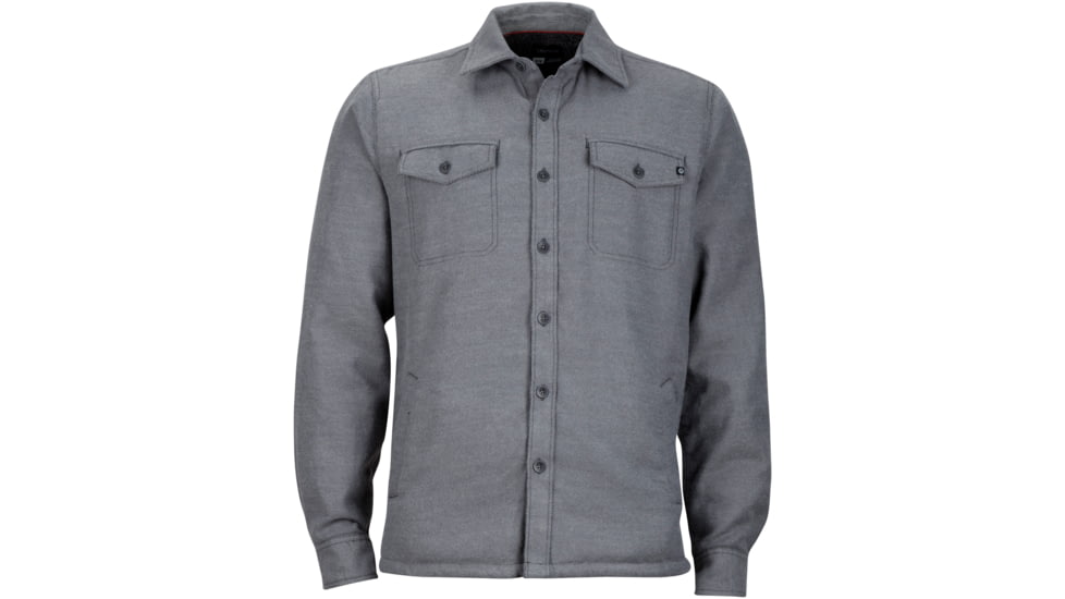 Marmot Ridgefield Long Sleeve Flannel - Men's -Slate Grey-Small