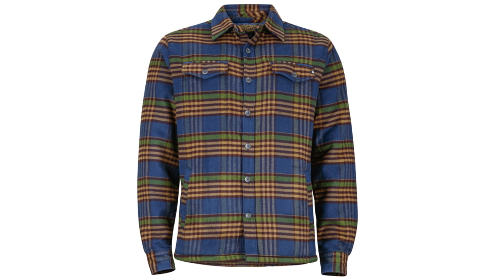 Marmot Ridgefield Long Sleeve Flannel - Men's -Vintage Navy-Small