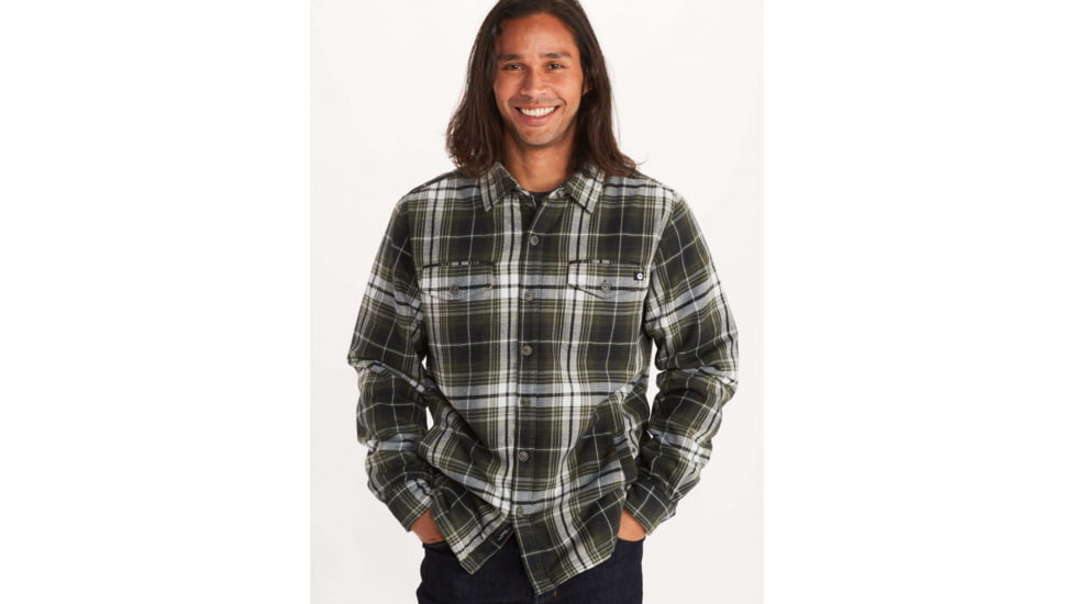 Marmot Ridgefield Long Sleeve - Mens, Nori, Extra Large, 44300-4859-XL