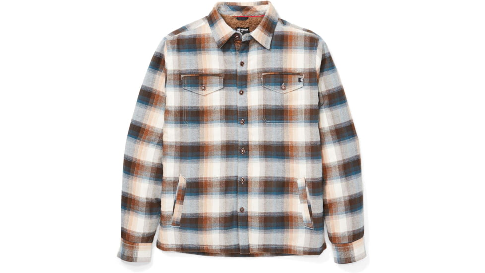 Marmot Ridgefield Long Sleeve - Mens, Papyrus, Small, 44300-7395-S