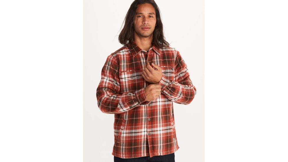 Marmot Ridgefield Long Sleeve - Mens, Picante, Large, 44300-6740-L