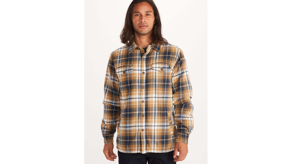 Marmot Ridgefield Long Sleeve - Mens, Scotch, Small, 44300-7372-S