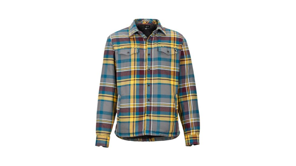 Marmot Ridgefield LS - Mens, Bright Steel, Extra Large, 44300-1862-XL