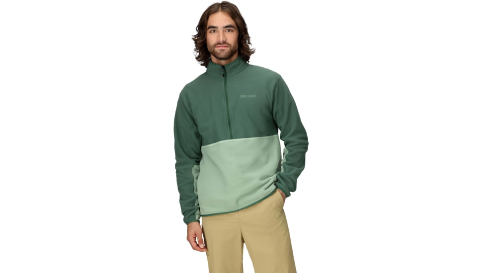 Marmot Rocklin 1/2 Zip - Mens, Juniper Green/Agate Green, Small, M12650-24399S