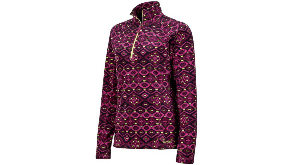 Marmot Rocklin 1/2 Zip - Women's, Purple Orchid Maya, Extra Large 88990-8529-XL