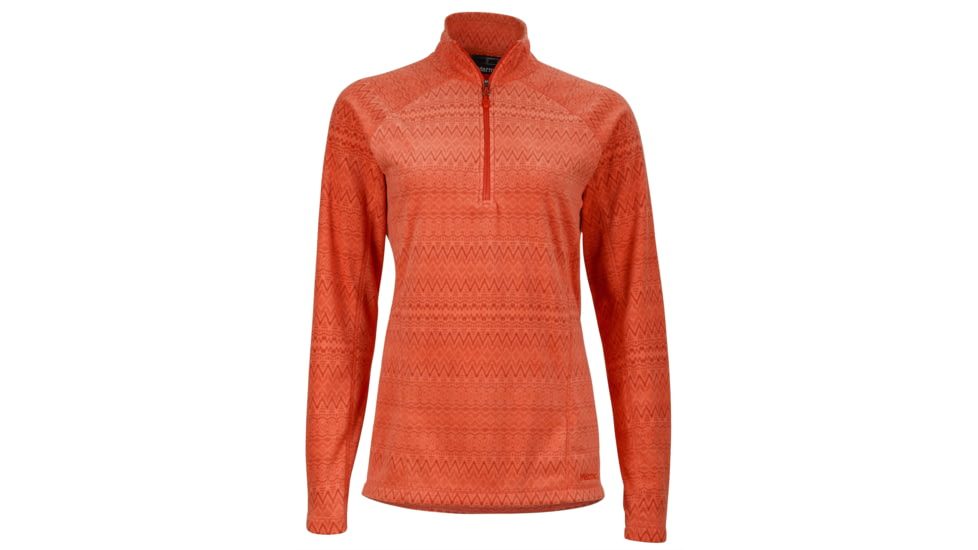 Marmot Rocklin 1/2 Zip - Women's-Living Coral Alps-Medium