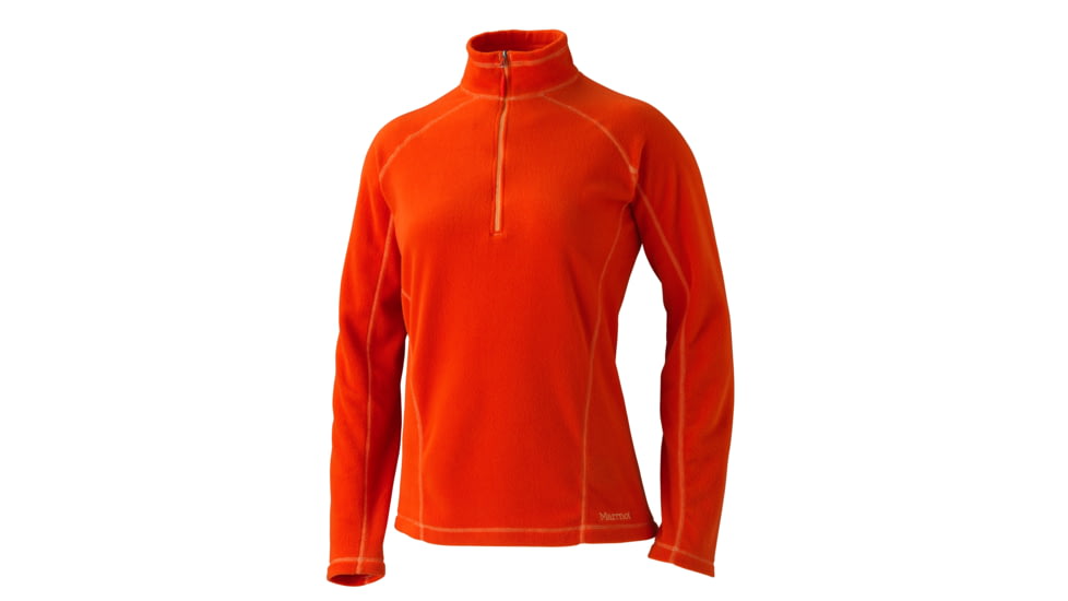 Marmot Rocklin 1/2 Zip - Womens-Coral Sunset-Large