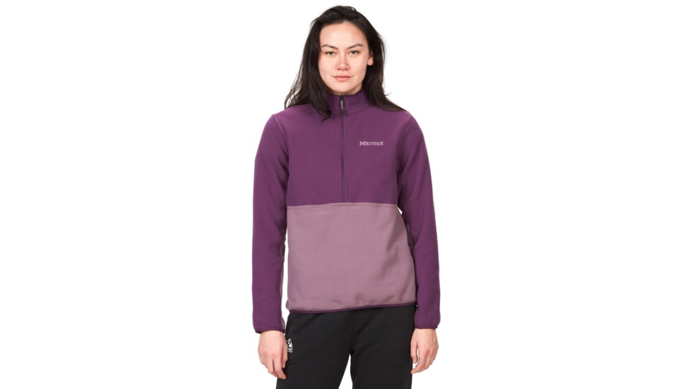 Marmot Rocklin 1/2 Zip - Womens, Purple Fig/Hazy Purple, Small, M12403-22491-S