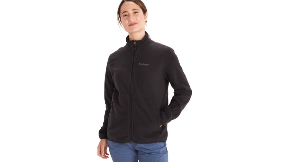 Marmot Rocklin Full Zip Jacket - Womens, Black, Large, M12402-001-L
