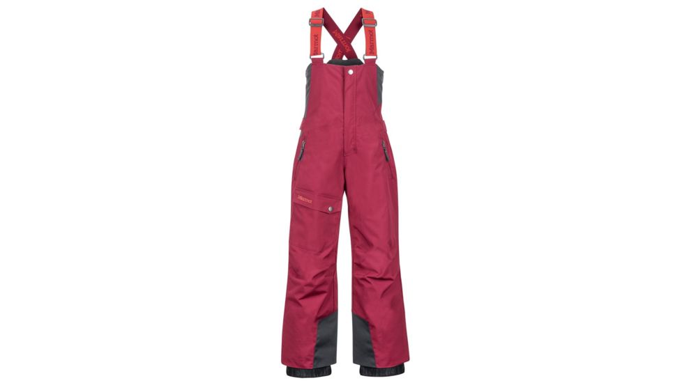 Marmot Rosco Bibs - Boys, Madder Red, XL, 73580-6875-XL