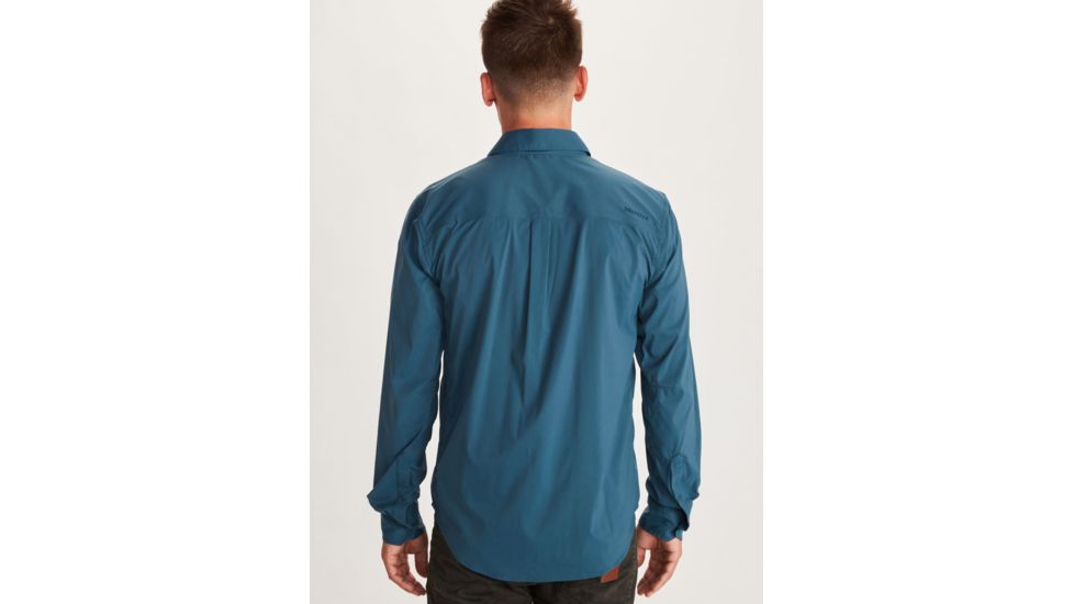 Marmot Runyon Long Sleeve Shirt - Mens, Denim, Medium, 41380-200-M