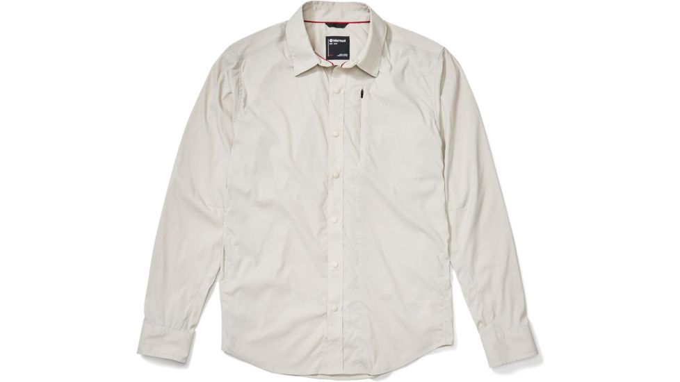 Marmot Runyon Long Sleeve Shirt - Mens, Moonbeam, Large, 41380-7384-L