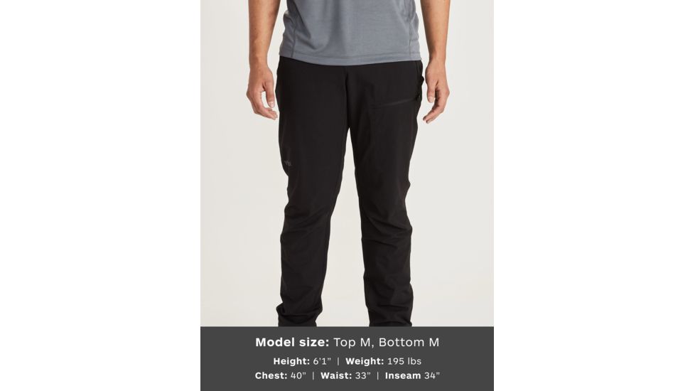 Marmot Scree Pant - Mens, Black, 40, Regular, 81910-001-40