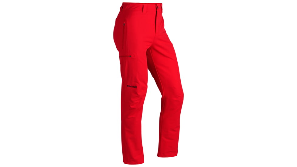Marmot Scree Pants - Mens-30 Waist-Regular Inseam-Team Red (Clearance)
