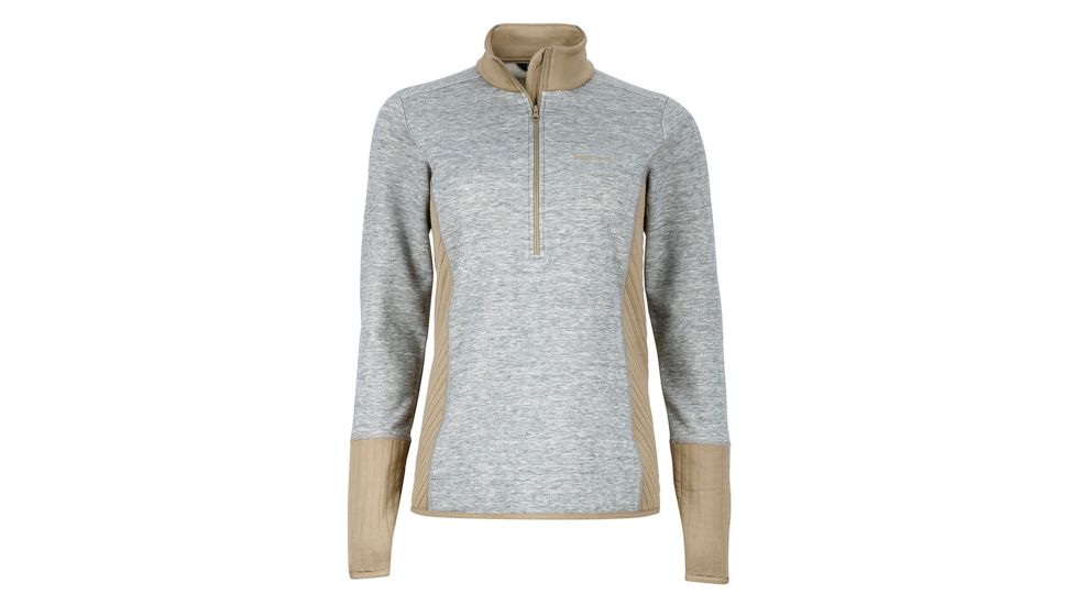 Marmot Sirona Half Zip Jacket - Women's-Cream/Desert Khaki-Large