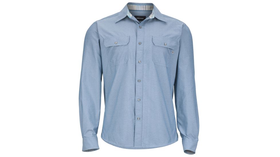 Marmot Skyliner Long Sleeve Shirt - Men's-Mosaic Blue-Small