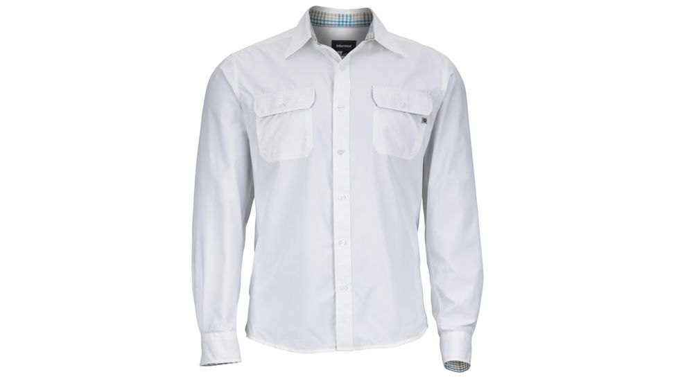 Marmot Skyliner Long Sleeve Shirt - Men's-White-Medium