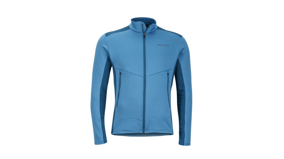 Marmot Skyon Fleece Jacket - Mens, Slate Blue/Moroccan Blue, Medium 73100-3824-M