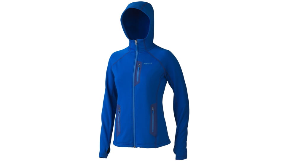 Marmot Stretch Fleece Hoody - Women's-Gem Blue-Large