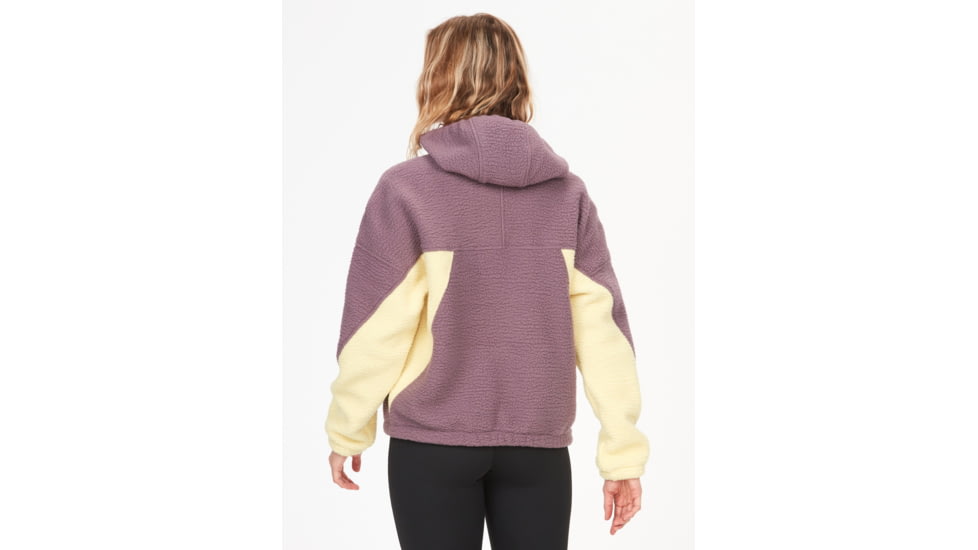 Marmot Super Aros Fleece Hoodie - Womens, Hazy Purple/Wheat/Purple Fig, Extra Large, M14616-22518-XL