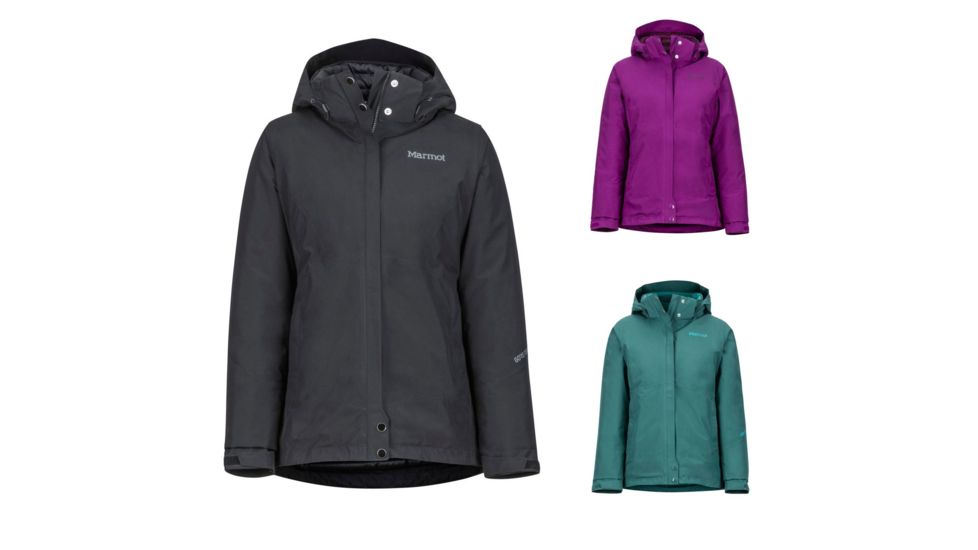Marmot Synergy Featherless Jacket - Women's, Black, Grape, Mallard Green
