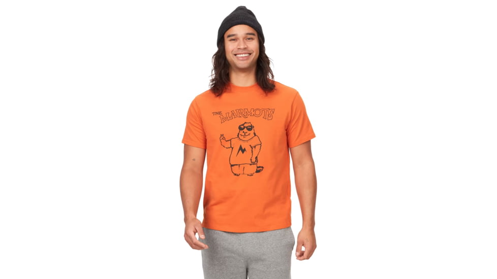 Marmot The Marmots Living Ink Short Sleeve Tee - Mens, Tangelo, 2XL, M14822-9434-XXL