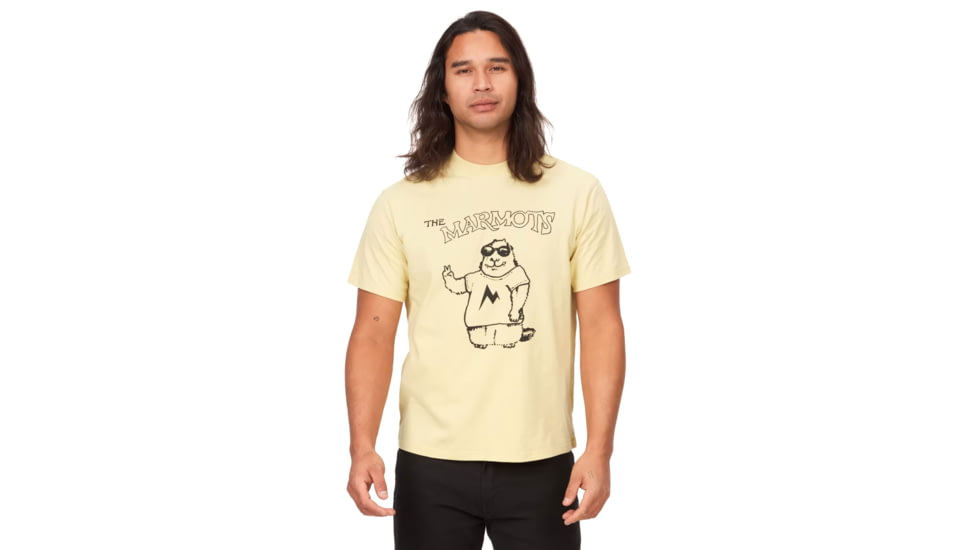 Marmot The Marmots Living Ink Short Sleeve Tee - Mens, Wheat, Large, M14822-7035-L