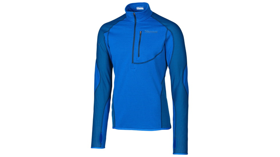 Marmot Thermo 1/2 Zip - Mens-Peak Blue/Blue Sapphire-Small