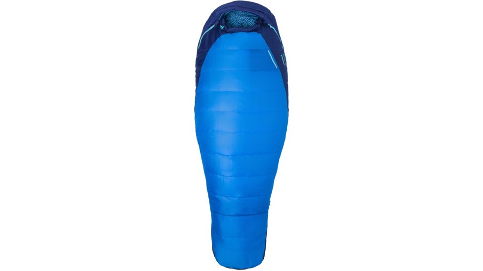 Marmot Trestles 15 Sleeping Bag Synthetic - Womens, Regular, Right, French Blue, 889169893445