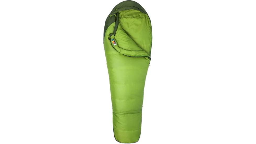 Marmot Trestles 30 Sleeping Bag Synthetic, Regular, Left, Green Lichen/Greenland, 23520-4430-LZ