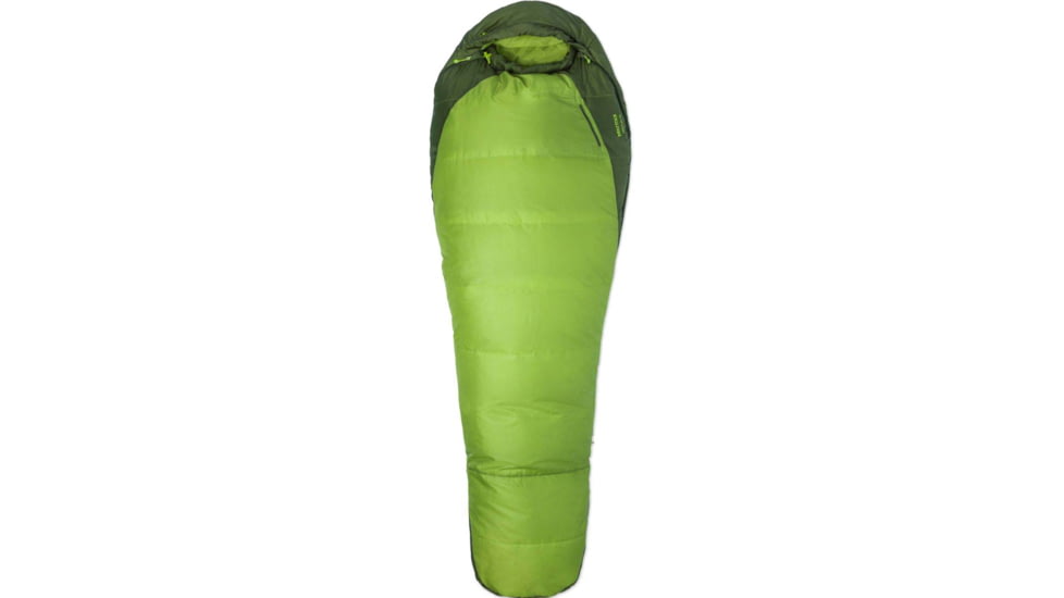 Marmot Trestles 30 Sleeping Bag Synthetic, Regular, Left, Green Lichen/Greenland, 23520-4430-LZ